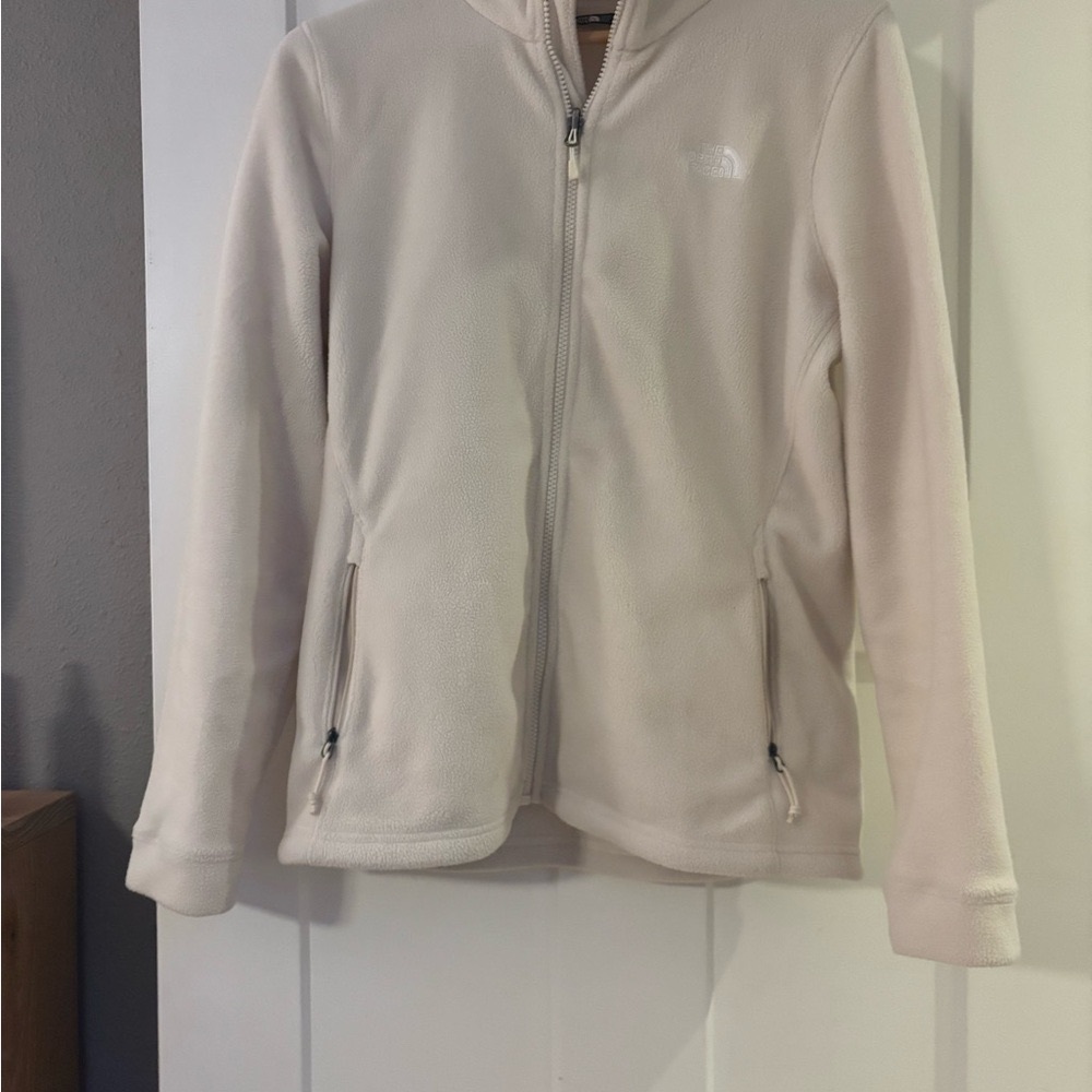 The North Face Cream Fleece Full-Zip Plush